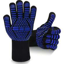 1 Pair Heat Resistant Gloves - Heat Resistant, Non-Slip Silicone Barbecue Gloves - Kitchen Cooking Gloves, For Grilling, Baking, Outdoor Camping, Picnic, Oven, Microwave - View 8