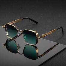 New Fashion Metal Spring Punk Style Large Frame Fashion Glasses, Suitable For Outdoor Travel - Multicolor - View 2