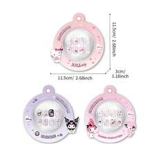 Miniso 三丽鸥系列 酷洛米 美乐蒂 Hello Kitty 超柔软精致美甲贴纸 每包30张 少女气息美甲 节日礼物 送给朋友 柔韧硅胶材质 (1件装) - 彩色 - 查看 11