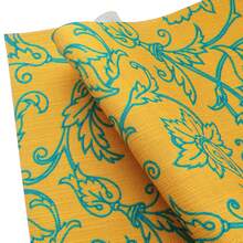 millianess 4pcs Set Of High-End Printed Placemats In Mint Green/Blue/Yellow/Pink, Featuring Cubic Line Patterns For A Modern Minimalist Style With Strong 3D Effect. Made Of Polyester Fabric, Rectangular 30cm*45cm, Single-Sided Printing, Reverse Side In Solid Linen-Like Texture. Suitable For Various Dining Table Settings. - Ginger - View 7