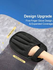 Upgraded 5-Finger Static Pet Deshedding Glove, Reusable Magic Pet Deshedding Brush, Suitable For Cats, Dogs, Laundry, Sofa, Carpet, Car Seats - Multicolor - View 5