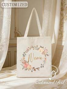 Customized Shopping Bag, Upload Image To Customize Reusable Tote Bag, Customizable With Pictures And Text - Multicolor - View 4