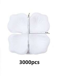 100/3000pcs Artificial White Rose Petals, DIY. Romantic Handmade Flowers, Artificial Rose Petals, Suitable For Weddings, Parties, Room Decorations, Home Decor, Birthday Decorations, Table Settings, Bedroom Decorations, Bathroom Decorations, Valentine's Day Gifts, Graduation Decorations, Wedding Season Decorations, Wedding Ceremonies, Anniversaries. - White - View 13