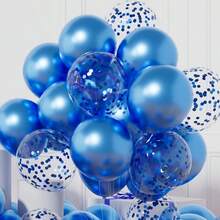 15 piezas/Set Globos de látex metálicos con lunares de papel de aluminio & globos con lentejuelas, para fiesta de cumpleaños, Día de la Madre, Día del Padre, graduación, aniversario, decoración de fiesta en el hogar & al aire libre, multicolor - Ver 5