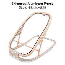 Gromast 2-In-1 Baby Bouncer Seat For Infants, Portable Baby Rocker With 3 Recline Positions, Hanging Toys & Travel Bag - Champagne - View 9