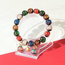 Incense Ash Glass Beads, Buddhist Prayer Beads, Cinnabar Agate Fine Crafts, Yonghe Men's And Women's Hand Accessories, Direct Wholesale From The Manufacturer - 新版佛頭[白色] - 查看 10