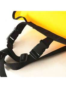1pc Inflatable Life Vest, Lightweight, Foldable, Space-Saving, Suitable For Snorkeling, Fishing, Swimming, Emergency Rescue, Water Park, Adjustable Strap - Yellow - View 8