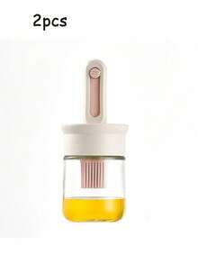 Cepillo de silicona para aceite, cepillo de cocina para aceite, botella de aceite 2 en 1 con cepillo de silicona para aceite, apto para uso en cocina con vinagre, salsa, a la parrilla y freír - Multicolor - Ver 11