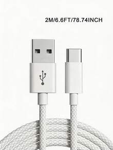 2 pièces Câble de données USB A vers USB C, câble de charge super rapide de 60 W Type-C, câble de charge tressé en nylon USB C compatible avec Apple 17 16 15/Plus/Pro/Pro Max, S26 S25 S24 S23 S22 S21 S20 - Multicolore - Voir 18