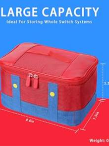适用于Switch/OLED的1个保护性便携包，防震抗压数码手提包收纳盒 - 查看 6
