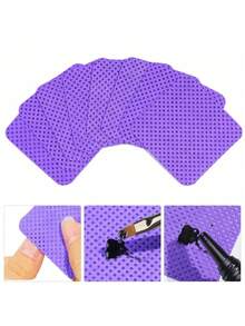 2000/1000/200 片装指甲清洁湿巾 - 专业无绒指甲油卸除棉片，UV凝胶清洁湿巾，无香型指甲准备和抛光清洁工具（紫色） - 紫色 - 查看 2