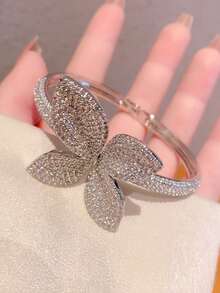 1件时尚奢华星空花朵设计优雅珠宝，送给女朋友的奢华礼物，宴会佳品 - 花朵型 - 查看 6