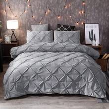 3Pcs Grey Diamond Lightweight Comforter Sets -AU Double Queen King Bedding Set With Two Pillowcases,Soft & Comfortable With Polyester Filling, Machine Washable, Suitable For Bedroom, Dorm And Hotel Decor, Essential Autumn/Winter Bedroom Accessory,Wedding Items,Valentines Day Home Bed Room Decor,Mothers Day Gift,All Season - Xám - Xem 1