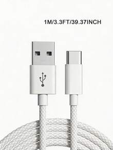 2 pièces Câble de données USB A vers USB C, câble de charge super rapide de 60 W Type-C, câble de charge tressé en nylon USB C compatible avec Apple 17 16 15/Plus/Pro/Pro Max, S26 S25 S24 S23 S22 S21 S20 - Multicolore - Voir 9