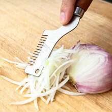 1 Stück/2 Stück Frühlingszwiebel-Zerkleinerer, effizientes Werkzeug zum gleichmäßigen Hacken von Kräutern und Knoblauch, geeignet für Zuhause und Restaurantküche - Verschiedenfarbig - Übersicht 5