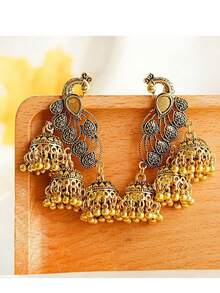 Bông tai Peacock Three Bells (1 đôi) - Vàng - Xem 3