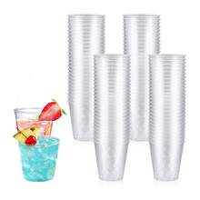 50/100个装优质1.7盎司硬塑料一次性葡萄酒品鉴杯 - 1.7盎司透明塑料一次性葡萄酒品鉴杯、一次性浓缩咖啡杯、透明一次性葡萄酒品鉴杯，适用于甜点、浓缩咖啡、婚礼和派对开胃菜的葡萄酒品鉴杯 - 查看 7