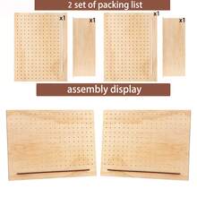 1pc 11X14inch Large Wooden Earring & Jewelry Display Organizer Rack - Multi-Functional Jewelry Storage Holder, Desktop Earring Organizer, Material, Minimalist Design, Sturdy Structure, Suitable For Small Business Owners, Retail Stores, Home And Craft Storage, Wooden Jewelry Display Tower - LLA168-a1 - View 3