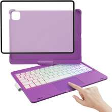 适用于 iPad 第 11 代(A16,2025 年)/第 10 代的带键盘保护套,配备 2022 款妙控键盘,按键回弹灵敏,带背光,表面防污,支持多点触控板 - 查看 18