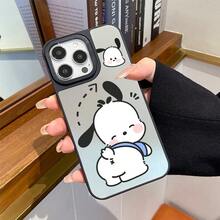 SANRIO 1个全新亚克力官方加固三合一防摔手机壳，创意图案，加厚保护套，兼容苹果17 Pro Max/Air、16、11/12/13/14 Plus、XR、7/8 Plus、15 Pro Max - 黑色 - 查看 1