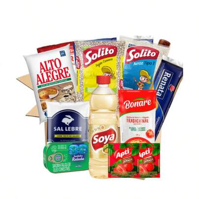 Cesta Básica Simples Completa 10 Itens Doação Envio Imediato