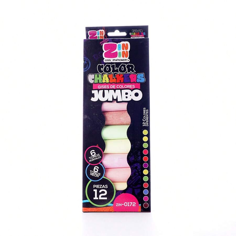 GISES DE COLORES JUMBO 12 PIEZAS ZINZIN - GISES JUMBO - Ver 1