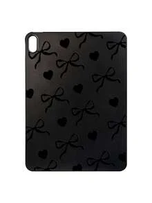 Black Bow Heart Print Soft Silicone Shockproof Protective Case, Suitable For Mainstream Models, Cute & Cool Style, Ideal For Daily Use, Valentine's Day, Birthday, Christmas, Mother's Day, Graduation, Gift Giving, Compatible With Kindle, 11th Gen, A16 - Black - View 38