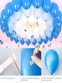 100pcs Invisible Round Dot Glue, Double-Sided Adhesive, Balloon Glue, Baby Products, Tape, Nano Double-Sided Adhesive, Strong Sticky No Residue Transparent Dot Stickers, Minimalist Transparent Invisible Design, Easy To Tear Without Leaving Marks, Suitable For Balloons/Certificates/Figurines/Home Decor/Cable Management, Anti-Slip Positioning, Wedding Decoration, Dorm Organization, Handmade DIY, Wall Mounting, Desktop Storage, Office Organization, Holiday Decor, Moving Essentials, Back To School, Daily Home Use, Car Mounting, Waterproof And Moisture-Proof, Wedding Decoration - Multicolor - View 3
