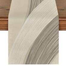 1pc Bohemian Style Table Cloth, Boho Striped Table Runner, Linen Table Runner, Suitable For Indoor And Outdoor Dining, Heat-Resistant And Dirt-Resistant, For Party And Ceremony, Coffee Table Decor, Dining Table Decor, Kitchen Decor - Multicolor - View 9