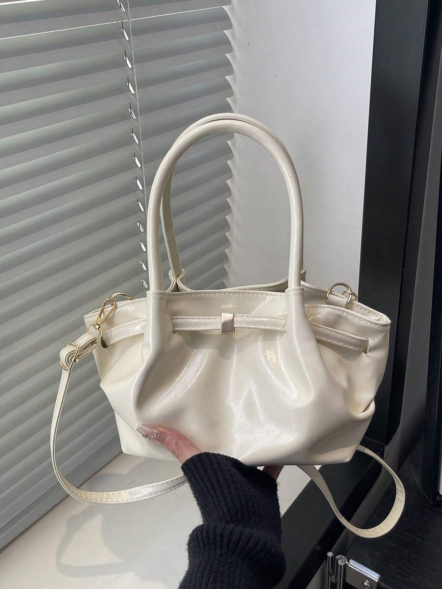 Túi đeo vai da lộn mờ kiểu retro, túi đeo chéo công sở thường ngày, túi tote đa năng dung tích lớn màu Maillard thời trang, túi xô tối giản thanh lịch, túi xách nữ công sở mới, khóa kéo màu trơn, dây đeo có thể điều chỉnh, trang trí dây đeo, thích hợp cho đi chơi, mua sắm, hẹn hò, du lịch, công sở, kinh doanh, quà sinh nhật.