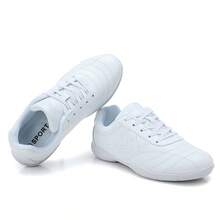 Women's Professional Cheerleading Dance Shoes, PU Leather Non-Slip Sports Running Shoes - White - View 5