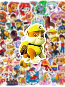 50/100 Stück/Set coole süße PAW Patrol Aufkleber PVC Aufkleber Dekoration Handy Skateboard Koffer Kühlschrank Graffiti Aufkleber für Partygeschenk - Karikatur - Übersicht 7