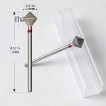 Đầu mài móng tay kim cương hạt mịn, đầu mài hình thoi kim cương, đầu mài hợp kim vonfram cacbua, mũi khoan kim loại, đầu đánh bóng móng tay hình thoi 3D hạt mịn, đầu đánh bóng móng tay, đầu mài móng tay, kìm cắt móng chuyên nghiệp, có thể nhanh chóng loại bỏ da chết hoặc thực hiện xử lý trước móng. - Nhiều màu - Xem 7