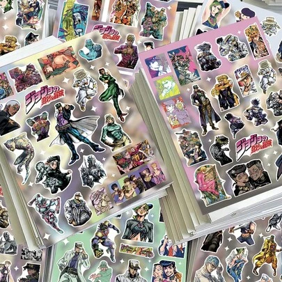 8pcs Sticker Set, Anime Themed Creative Stickers For Notebook, Waterproof Decorative Stickers