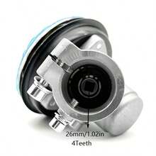 26mm 28mm 9 răng 7 răng 4 răng Răng vuông Phụ kiện dụng cụ làm vườn Phụ tùng Máy cắt cỏ Hộp số - Hộp số máy cắt cỏ, màu bạc - Xem 15