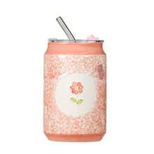 Handpainted High-Quality Butterfly Straw Cup Ceramic Mug With Lid, Couple Birthday/Gift - Hand-painted Flowers - View 4