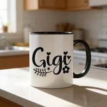 INGIFTA Gigi Mug, 1 Piece, 11 Oz, Double-Sided Printed Ceramic Mug. Gigi Gift. Gigi Coffee Cup. Gigi Gift. Grandma Mug. Grandma Gift. Mother's Day Gift. Gigi Gift Idea. - 1個 - 查看 2