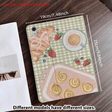1 件乡村格子翻盖平板电脑保护套，带多角度支架和笔槽，适用于 iPad Pro (M5)/ Air (M3)/ 11 英寸 (A16)/ 10.9/10.2/ Air 第五代/Pro 11/第十代/9.7/Air 2/ (第七代)/ (第八代)/ Air 4/5/ Pro 11/ 第十代 10.9 英寸 2022 款 - 彩色 - 查看 4