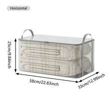 Clear EVA Storage Bags For Clothes, Foldable Closet Organizers With Handles, Large Capacity Storage Containers For Blankets, Bedding, Towels, Bedroom Organization,Waterproof Closet Organizer Bins For Clothing, Space Saving Storage Containers For Bedroom, Dorm, Wardrobe - View 12