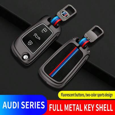 Phụ kiện móc chìa khóa xe hơi bằng kim loại silicon của Audi A1, A3(8P), A4, A5, A6, C7, A7, S3, S7, S8, R8, Q2, Q3, Q5, Q7, Q8, C5, C6, TT, RS3, RS6