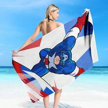Marvel 超细纤维沙滩巾，速干轻便旅行毛巾，成人、男士、女士和儿童必备配件，采用经典超级英雄服装和盾牌设计，适用于海滩、居家等多种场合。 - 彩色 - 查看 10