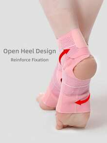 Unisex Sports Ankle Support Compression Sleeve With Strap - Multicolor - View 3