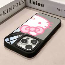 SANRIO 1 chiếc ốp lưng điện thoại 3 trong 1 bằng acrylic mới, chắc chắn, chống rơi vỡ, họa tiết sáng tạo, dày dặn, tương thích với Apple 17 ProMax/Air, 16, 11/12/13/14 Plus, XR, 7/8 Plus, 15 ProMax - màu đen - Xem 6