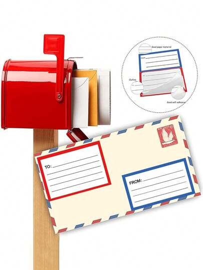 Blank Self-Adhesive Shipping Address Labels - Handwritable "To/From" Address Labels For Packaging, Gifts, Mailboxes And Envelopes