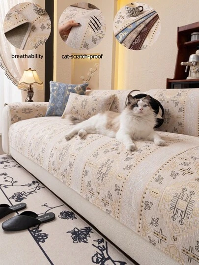 1 chiếc vỏ đệm sofa vải nhung kiểu Bohemian, vỏ bọc sofa sang trọng hiện đại, sử dụng được quanh năm, chống trượt, chống bụi, cố định sofa, chống nhăn, mềm mại và mịn, bảo vệ sofa, có thể giặt máy, không biến dạng, chống phai màu, bền, chống trầy xước do thú cưng, chống bám bẩn, làm mới sofa, trang trí sofa, tăng thêm vẻ sang trọng, dành cho sofa 1-4 chỗ ngồi, sofa hình chữ L.