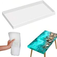 22.63x11.81x1.38 英寸大型环氧树脂模具，可重复使用，适用于制作河流桌、咖啡桌、托盘、砧板、DIY树脂艺术品。 - 模具 - 查看 2