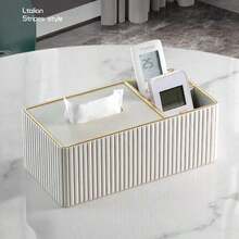 PU Leather Rectangular Tissue Box Cover - Multi-Functional Organizer With Hidden Storage Compartment, Tissue Box Holder And Remote Control Pocket, End Table And Nightstand Decor For Bedroom, Living Space, And Office, Applicable For Home Kitchen Bedroom Living Room Dining Room, Home Decor Accessories, Decorative Box, Ladies Wedding Gift, Essential For Summer Travel Holidays - Multicolor - View 15