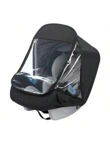 A Transparent Rain Cover For Baby Carrier, Stroller And Car Seat - Clear - View 11