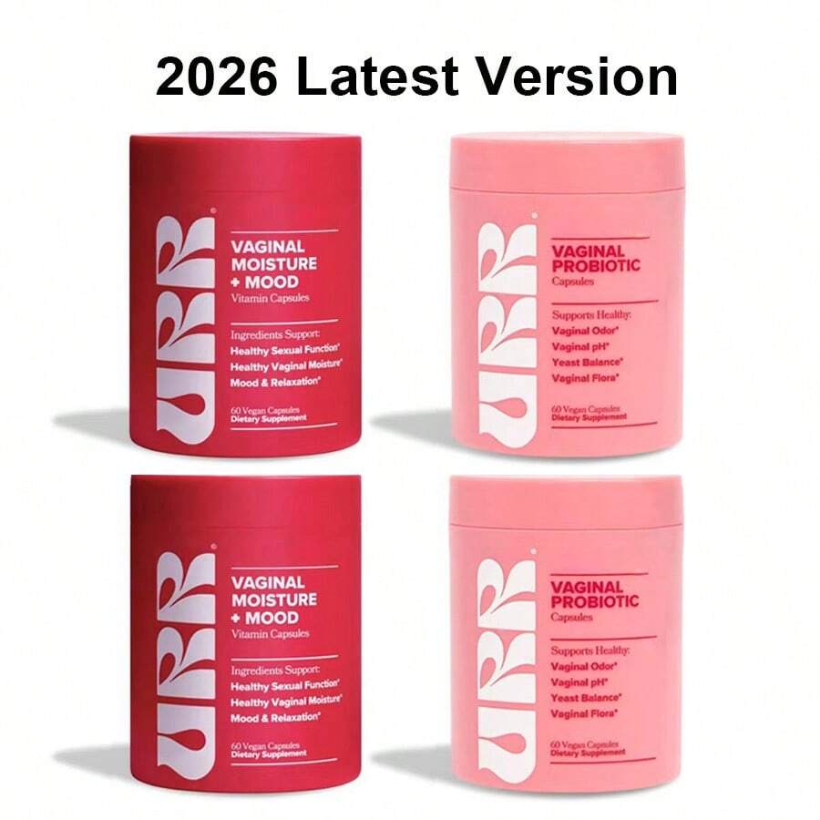 Wet & Wild Bundle - URR Women's Probiotic Capsules And URR Moisture & Mood Capsules With Ashwagandha And Gingko Biloba[Free Shipping ](2026 Latest Version) - 2set - 查看 1