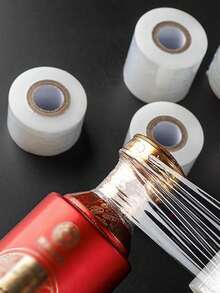 4 cuộn màng bọc co giãn, không cần co nhiệt, dễ sử dụng để niêm phong chai lọ và các vật liệu đóng gói khác. - Nhiều màu - Xem 3